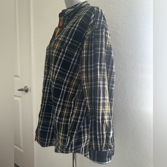 Converse Plaid Button Down Relaxed Boyfriend Fit M - Picture 4 of 9